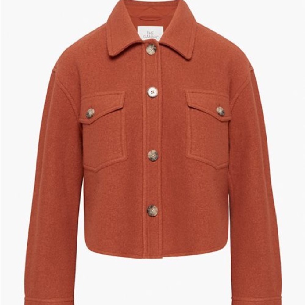 Wilfred Free 
THE GANNA™ CROPPED SHIRT JACKET in Copper size small